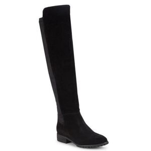 New Blondo Waterproof Black Suede Leather Over The Knee Riding Boots Size 6.5